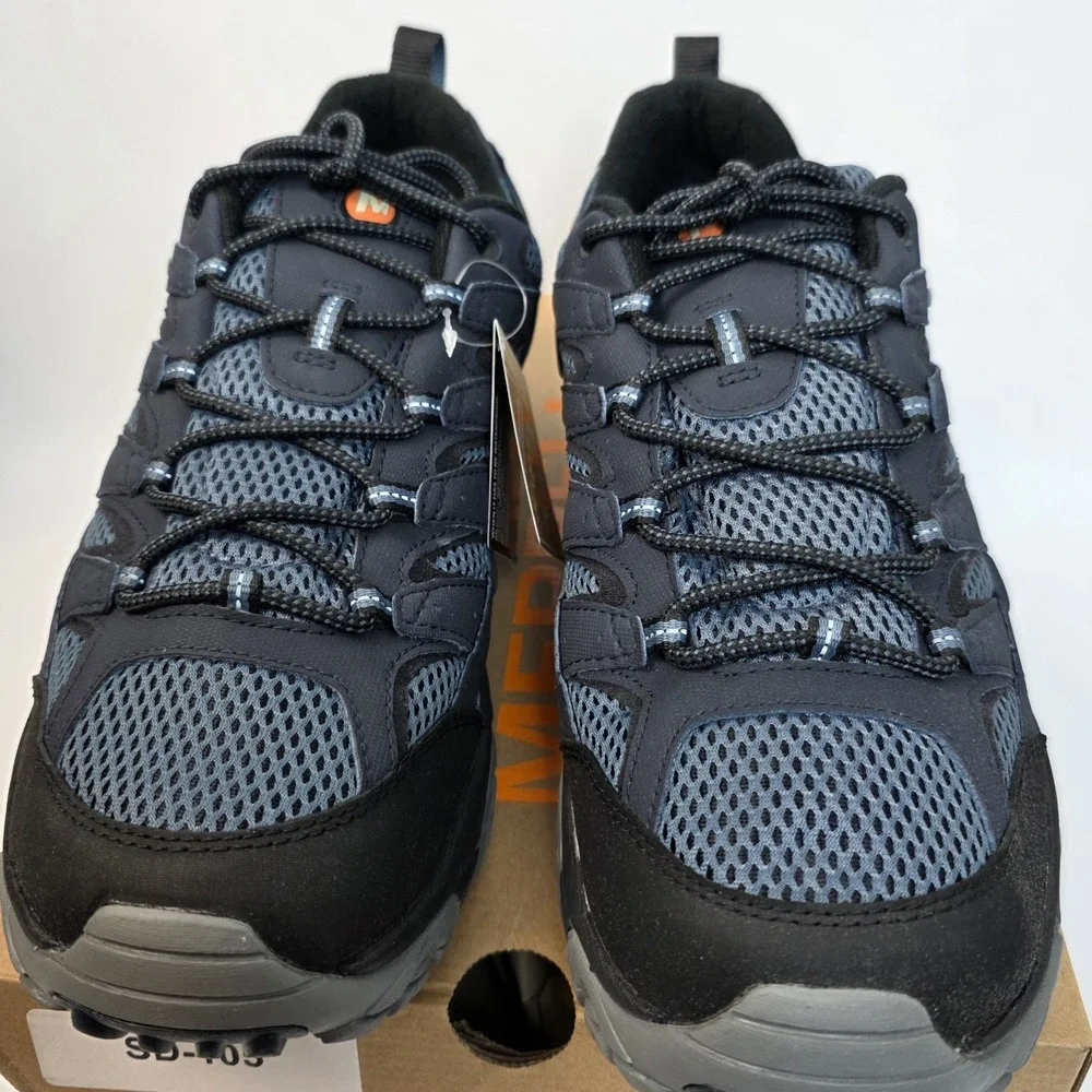 NEW Merrell Men's Moab 2 GTX Hiking Shoes Gore-Tex Size 12M in Navy‎ Marine #874